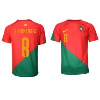 Fotbalové Dres Portugalsko Bruno Fernandes #8 Domácí MS 2022 Krátký Rukáv